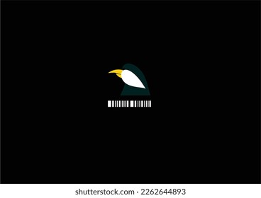 The avian illustration graphic design a simple logo symbol and available in eps vector.   