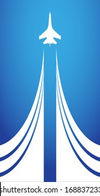 Aviashow-Airplane symbol vector design