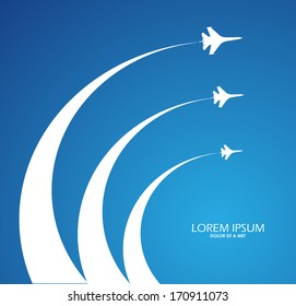 Aviashow-Airplane symbol vector design