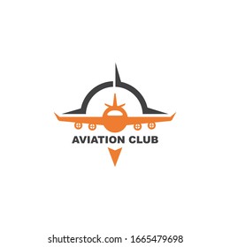 aviation academy vector illustration design template