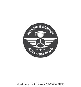 aviation academy vector illustration design template