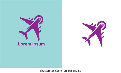 Aviation Aeronautics Air transport Flying unique logo design illustration