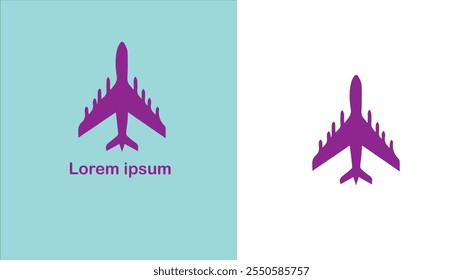 Aviation Aeronautics Air transport Flying unique logo design illustration