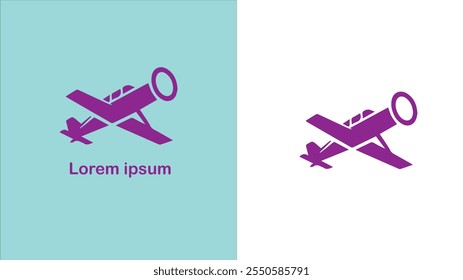 Aviation Aeronautics Air transport Flying unique logo design illustration