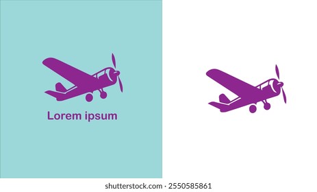 Aviation Aeronautics Air transport Flying unique logo design illustration