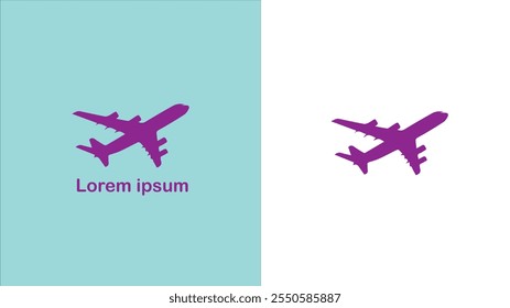 Aviation Aeronautics Air transport Flying unique logo design illustration