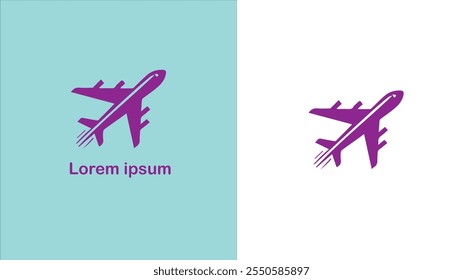 Aviation Aeronautics Air transport Flying unique logo design illustration