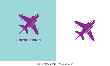 Aviation Aeronautics Air transport Flying unique logo design illustration