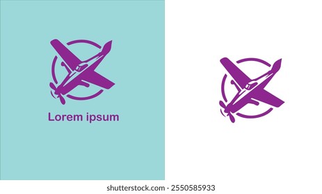 Aviation Aeronautics Air transport Flying unique logo design illustration