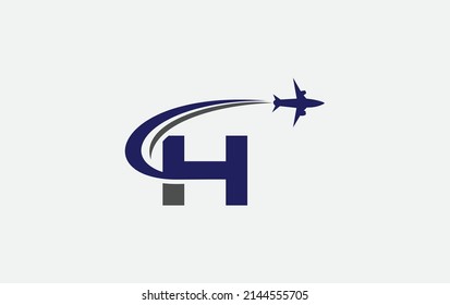 Aviation and airlines logo, Tour and travel agency symbol design vector