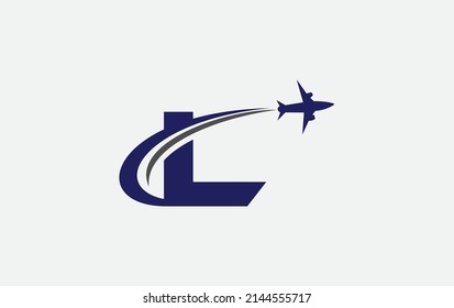 Aviation and airlines logo, Tour and travel agency symbol design vector