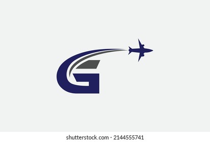 Aviation and airlines logo, Tour and travel agency symbol design vector