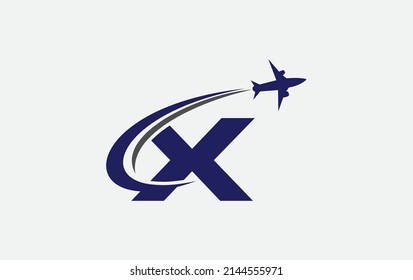 Aviation and airlines logo, Tour and travel agency symbol design vector