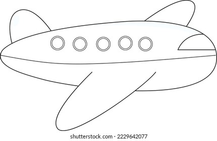 Aviation airplane icon, vector illustration consist of flat design icons colorless