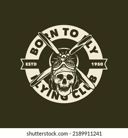 Aviation badges logos and emblems labels