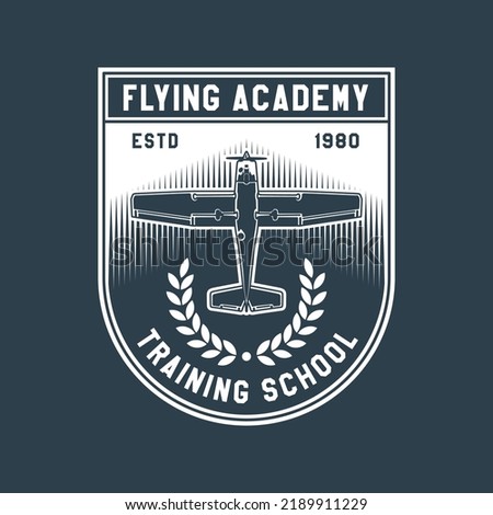 Aviation badges logos and emblems labels