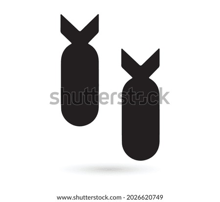 Aviation Bomb icon in trendy flat style isolated on background. Aviation Bomb icon page symbol for your web site design Aviation Bomb icon logo, app, UI. Aviation Bomb icon Vector illustration, EPS 10