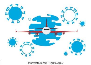 The Aviation Business Is In Crisis.The Effect Of Covid-19 Covid19 Coronavirus To Airlines Business.The Effect Of Covid-19 Covid19 Coronavirus To Airlines Industry .