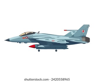 Elementos de aviación de conjunto colorido. Este fascinante avión de avia muestra un diseño de dibujos animados elegantes contra un fondo blanco limpio. Ilustración vectorial.