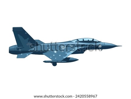 Aviation element of colorful set. This charming avia plane illustration designed in a playful cartoon style on a white canvas. Vector illustration.