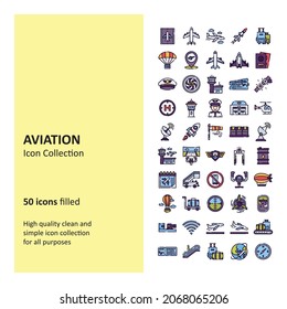 Icono de relleno de aviación
Colección de iconos simple y limpia de alta calidad para todos los propósitos.