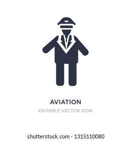 aviation icon on white background. Simple element illustration from People concept. aviation icon symbol design.