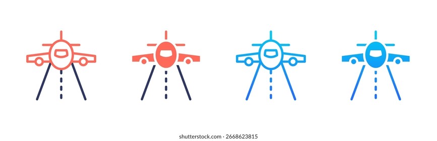 Paquete de iconos de aviación en varios estilos