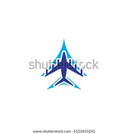 aviation icon and symbol vector template