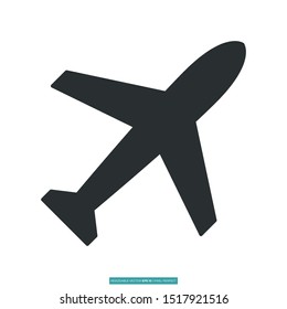 Aviation icon vector illustration logo template for many purpose. Isolated on white background.
