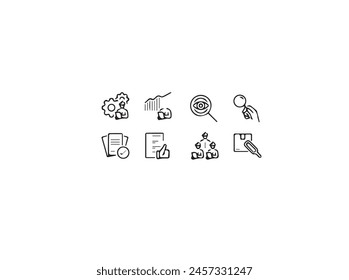 Aviation linear icons set.Aviation security and fligts safety. Aircraft rental. Customizable thin line contour symbols. Isolated vector outline illustrations. 