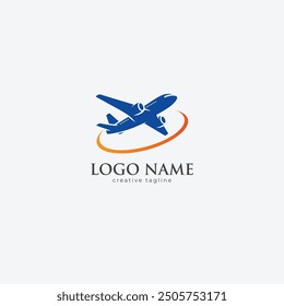 Aviation Logo, airplane, fly, freedom, flight, plane logo fully editable vector template