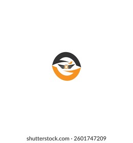 Aviation logo design concept vector art and illustration 