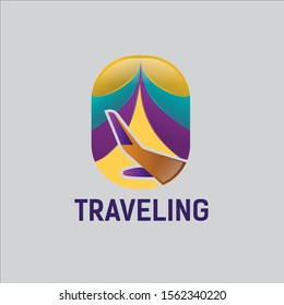 Aviation logo design, for tour and travel agency, flight