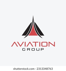 aviation logo design vector for business