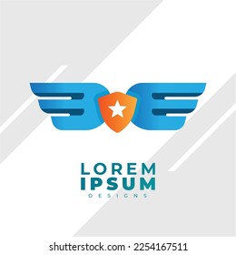 Aviation Logo with gradient color, Elegant and modern design for travel company.