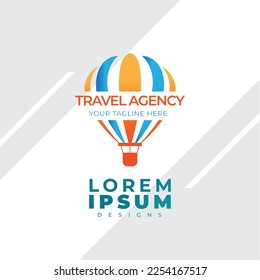 Aviation Logo with gradient color, Elegant and modern design for travel company.