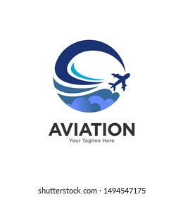 Aviation Logo Images Stock Vectors