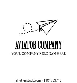 Aviation logo, label design