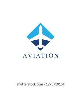 Aviation logo, plane logo design