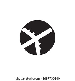 Diseño de iconos vectoriales de la plantilla de logotipo de aviación