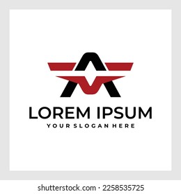 aviation logo vector creative design template