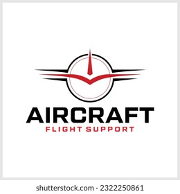 plantilla de diseño creativo del vector del logotipo de aviación