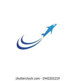 Aviation logo vector template illustration