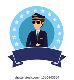 aviation pilot avatar character