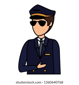 aviation pilot avatar character