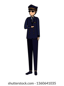 aviation pilot avatar character