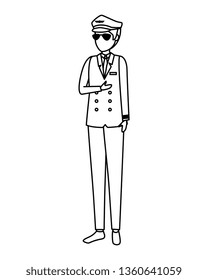 aviation pilot avatar character