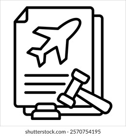 Aviation Regulation Icon Element For Design