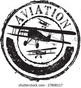 Aviation rubber stamp 