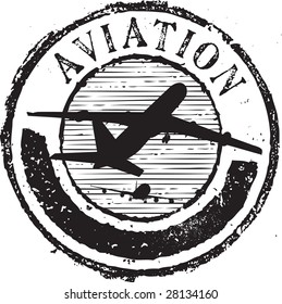 Aviation rubber stamp 